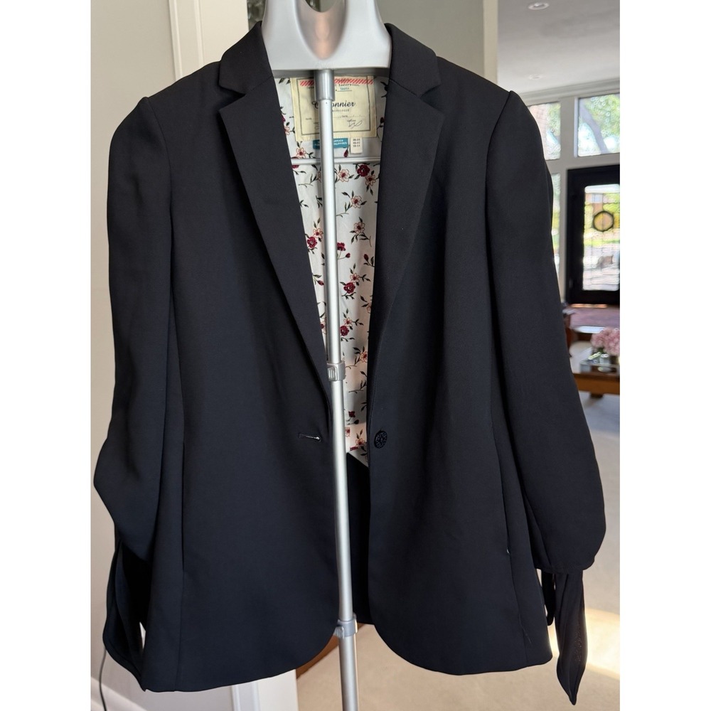 Anthropologie Cartonnier Blazer Coatigan Black Size 2
